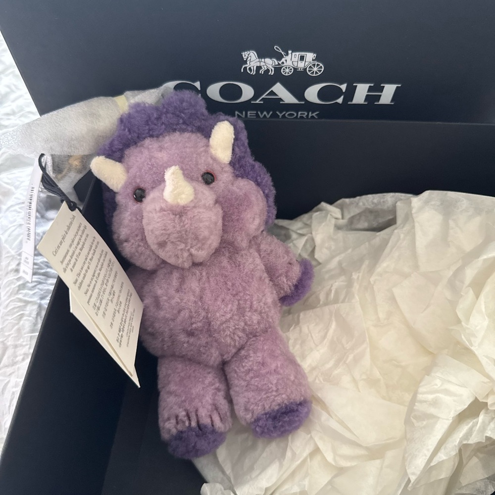 NWT Coach Rexy 10th Birthday Trixy Dinosaur Bag Charm
